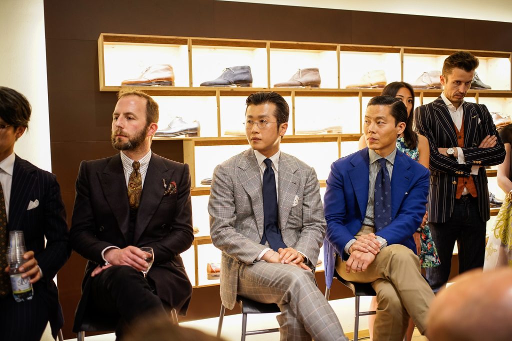 My favourites: Chad of B&Tailor and Joe Ha of The Finery Company during Stefano Bemer symposium